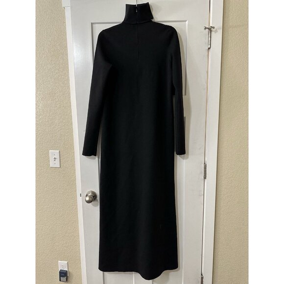 Bottega Veneta Cut-Out Long-Sleeved Midi Dress Size 40 Black NEW - Picture 3 of 5